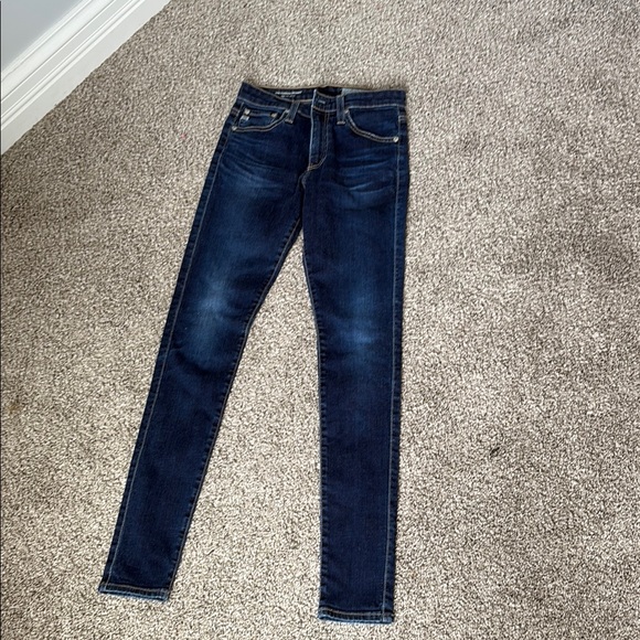 Ag Adriano Goldschmied Blue Skinny Jeans with Sleek Fit - Picture 1 of 5